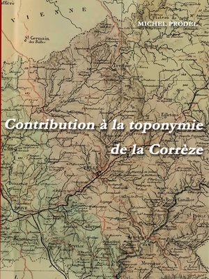 cover image of Contribution à la toponymie de la Corrèze
